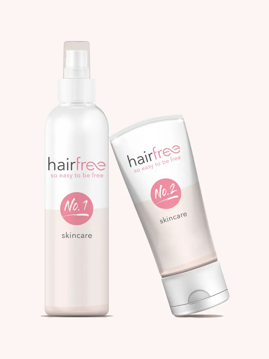 hairfree skincare Hautpflege Kosmetik Spray und Creme hairfree skincare Hautpflege Kosmetik Spray und Creme